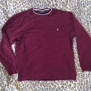 Ralph Lauren Polo Maroon Knit Top